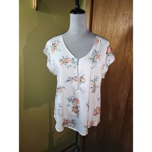 Vylette Shirt Front Zip Size L B#2a